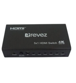 Revez HDMI Switch 5 in 1 Out with Remote (4K Supported)