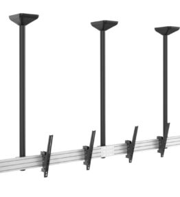 Revez Triple Screen Ceiling Mount with Extended Pole for 45-50" Screens